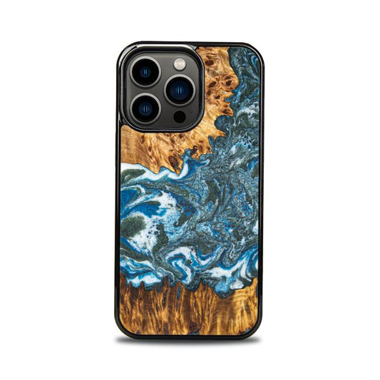 iPhone 13 Pro Handyhülle aus Harz und Holz - Synergy#E17