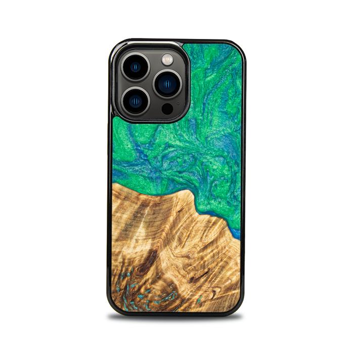 iPhone 13 Pro Etui na telefon z żywicy i drewna - Synergy#E8