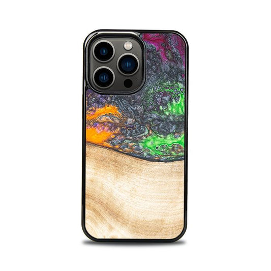 iPhone 13 Pro Handyhülle aus Harz und Holz - Synergy#F1