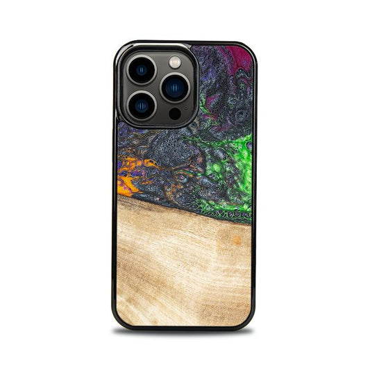 iPhone 13 Pro Handyhülle aus Harz und Holz - Synergy#F10