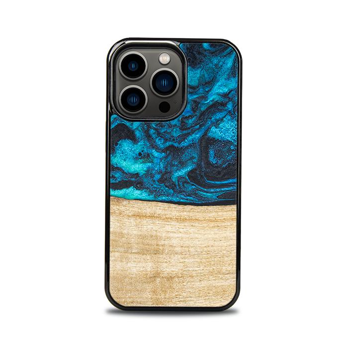 iPhone 13 Pro Etui na telefon z żywicy i drewna - Synergy# F11