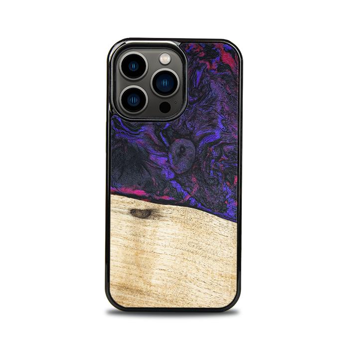 iPhone 13 Pro Handyhülle aus Harz und Holz - Synergy#F18