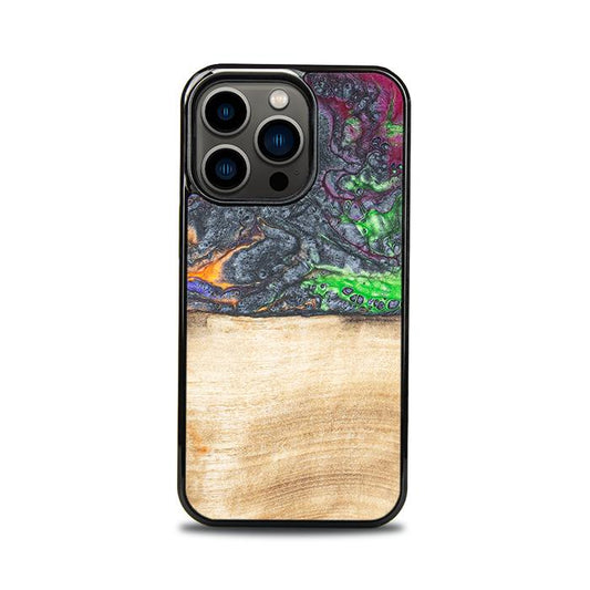 iPhone 13 Pro Handyhülle aus Harz und Holz - Synergy#F2