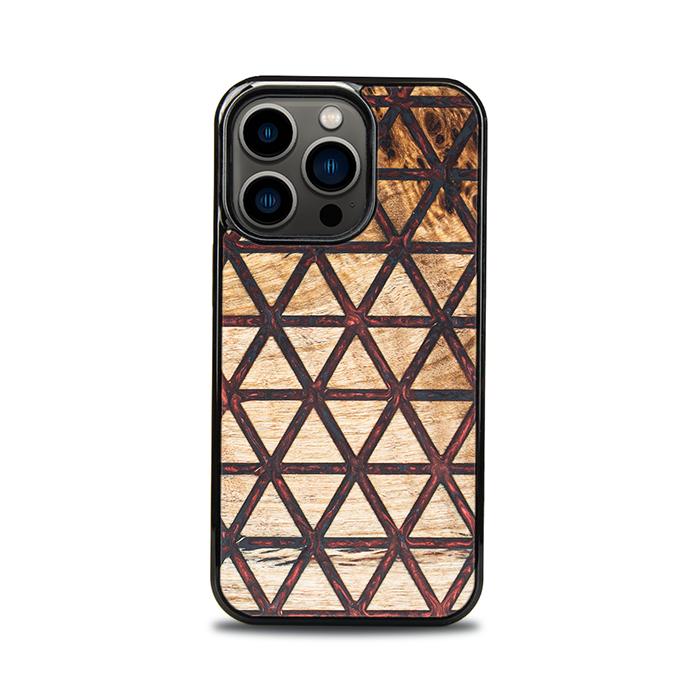 iPhone 13 Pro Handyhülle aus Harz und Holz - Synergy#F22