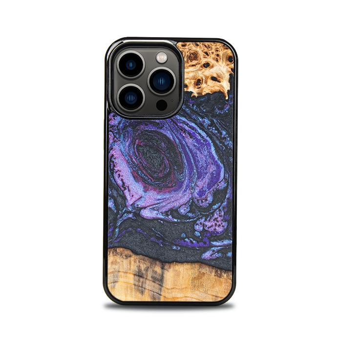 iPhone 13 Pro Handyhülle aus Harz und Holz - Synergy#F24