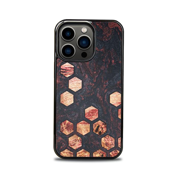 iPhone 13 Pro Handyhülle aus Harz und Holz - Synergy#F27