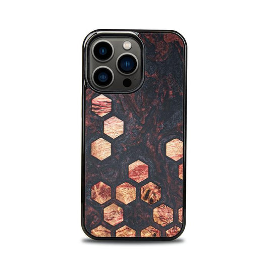 iPhone 13 Pro Handyhülle aus Harz und Holz - Synergy#F27