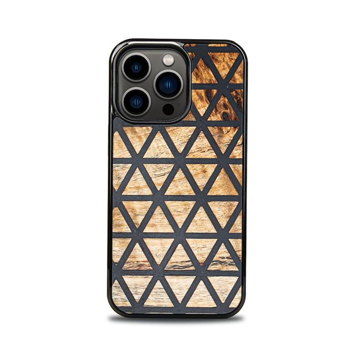 iPhone 13 Pro Handyhülle aus Harz und Holz - Synergy#F29
