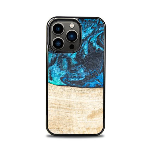 iPhone 13 Pro Handyhülle aus Harz und Holz - Synergy#F3