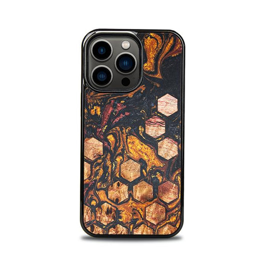 iPhone 13 Pro Handyhülle aus Harz und Holz - Synergy#F38
