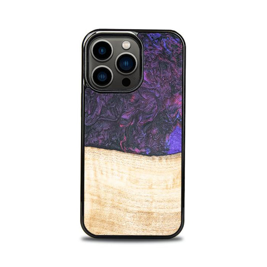 iPhone 13 Pro Handyhülle aus Harz und Holz - Synergy#F4