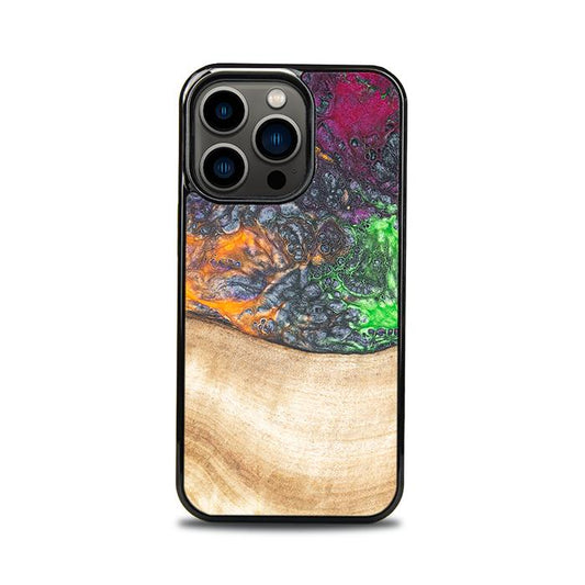 iPhone 13 Pro Handyhülle aus Harz und Holz - Synergy#F6