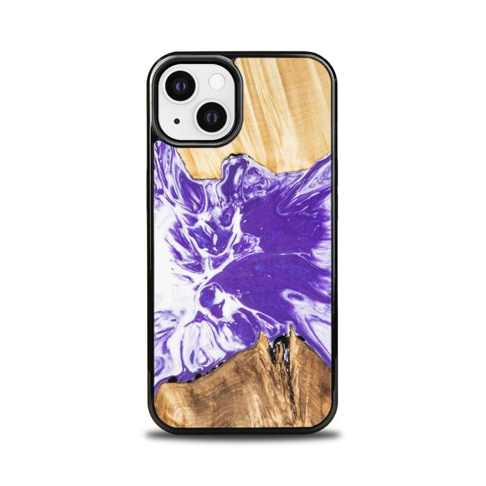 iPhone 13 etui na telefon z żywicy i drewna - Synergy# A78
