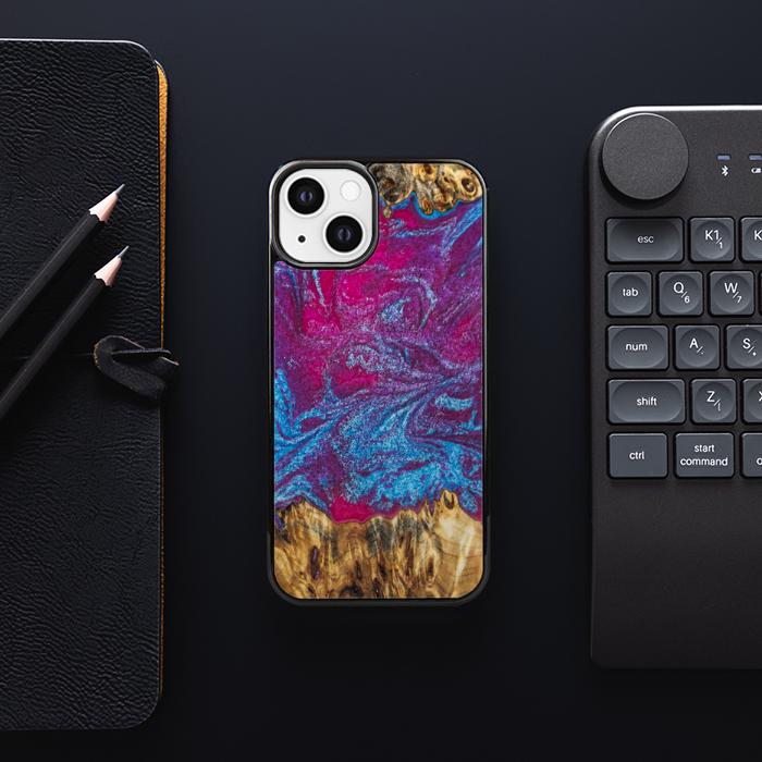 iPhone 13 Resin & Wood Phone Case - Synergy#E3