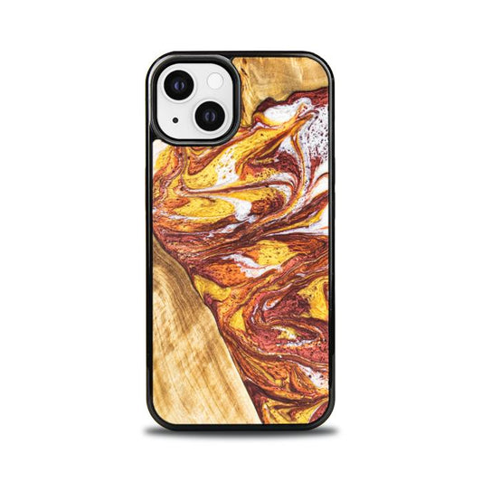 iPhone 13 Handyhülle aus Harz und Holz - Synergy#E4