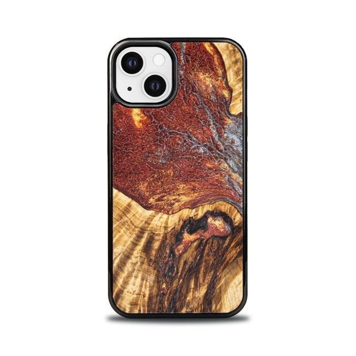 iPhone 13 etui na telefon z żywicy i drewna - Synergy#E9