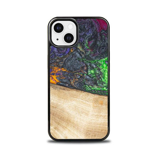 iPhone 13 Handyhülle aus Harz und Holz - Synergy#F10