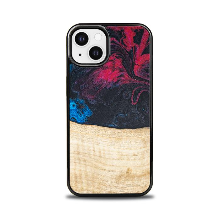 iPhone 13 Handyhülle aus Harz und Holz - Synergy#F14