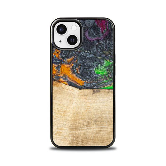 iPhone 13 Handyhülle aus Harz und Holz - Synergy#F16