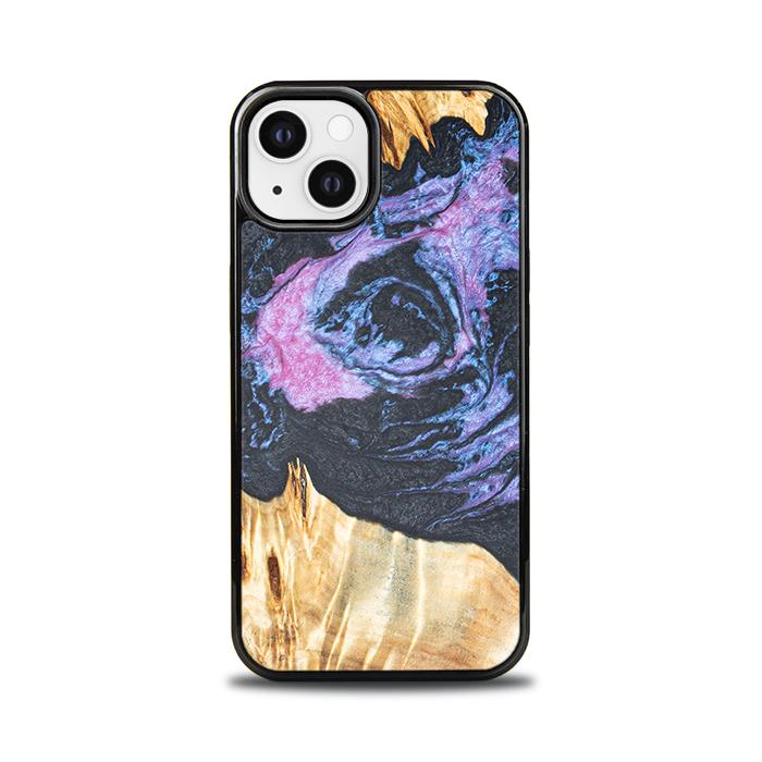 iPhone 13 etui na telefon z żywicy i drewna - Synergy# F25