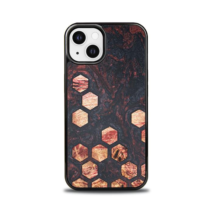 iPhone 13 Handyhülle aus Harz und Holz - Synergy#F27