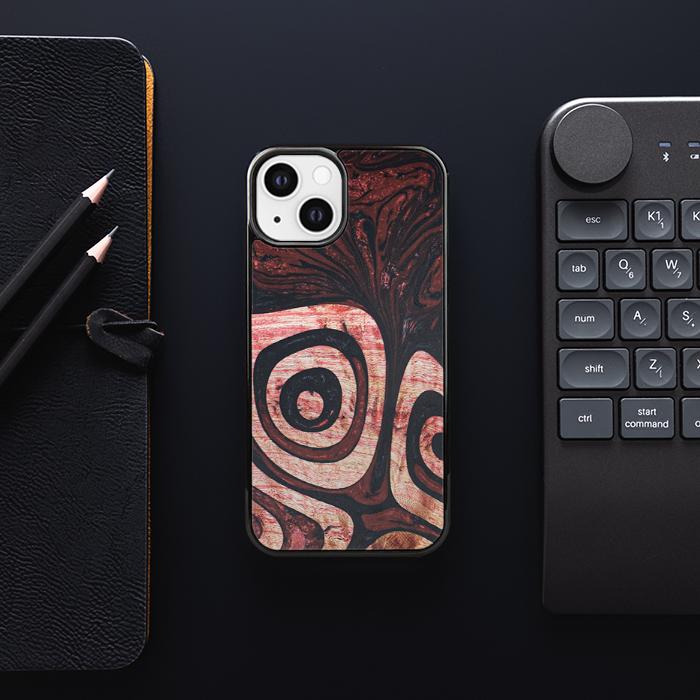 iPhone 13 Handyhülle aus Harz und Holz - Synergy#F32