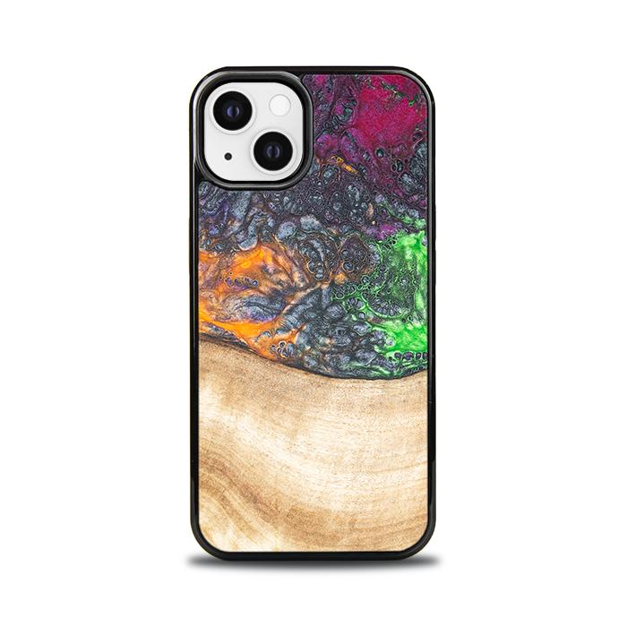 iPhone 13 Handyhülle aus Harz und Holz - Synergy#F6