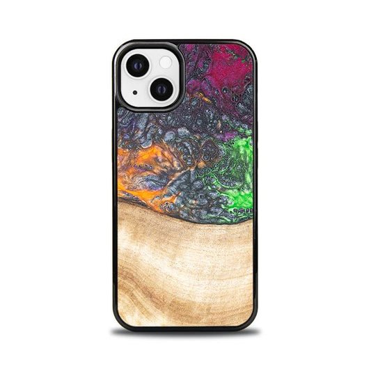 iPhone 13 Handyhülle aus Harz und Holz - Synergy#F6
