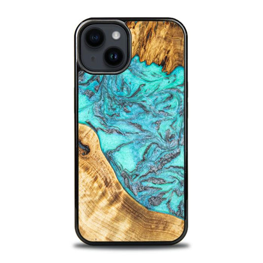 iPhone 14 Plus Resin & Wood Phone Case - Synergy#E13