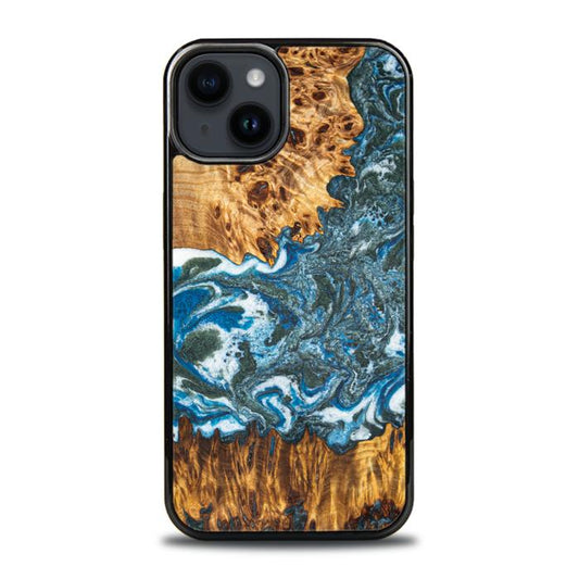 iPhone 14 Plus Resin & Wood Phone Case - Synergy#E17