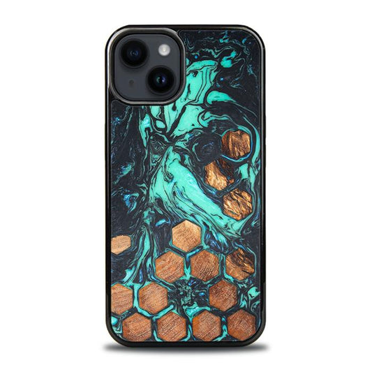 iPhone 14 Plus Handyhülle aus Harz und Holz - Synergy#F23