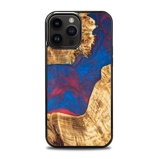 iPhone 14 Pro Max Handyhülle aus Harz und Holz - Synergy#E10