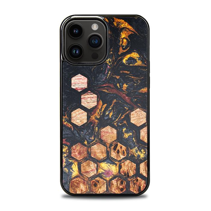 iPhone 14 Pro Max Handyhülle aus Harz und Holz - Synergy#F26