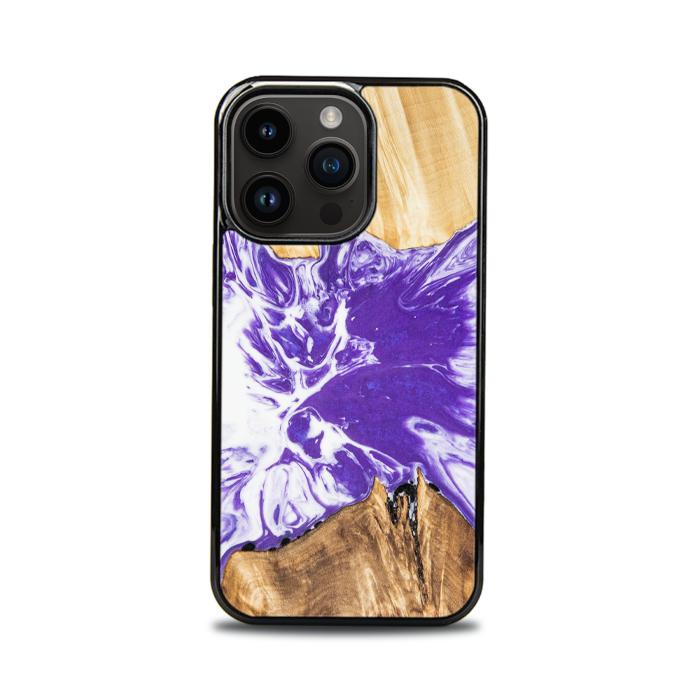 iPhone 14 Pro Handyhülle aus Harz und Holz - Synergy#A78