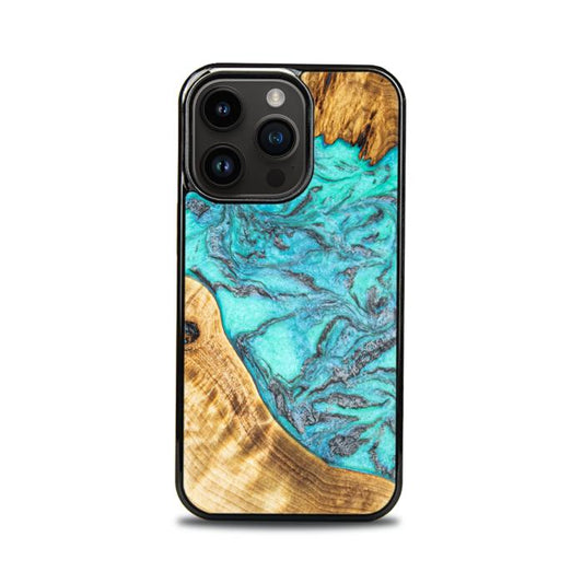 iPhone 14 Pro Resin & Wood Phone Case - Synergy#E13