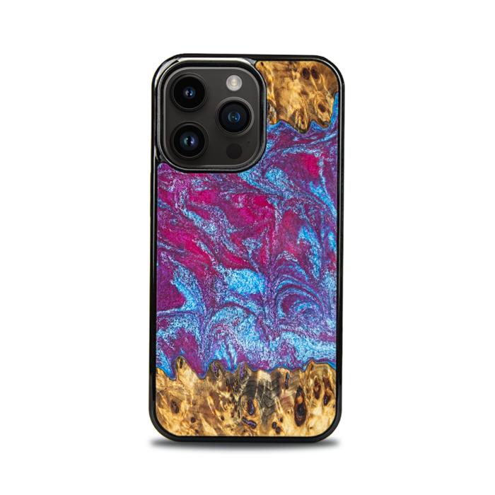 iPhone 14 Pro Etui na telefon z żywicy i drewna - Synergy#E15