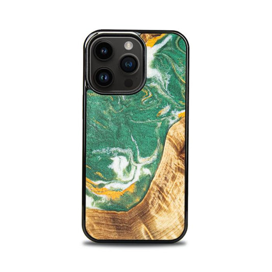 iPhone 14 Pro Resin & Wood Phone Case - Synergy#E20