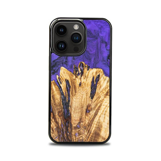 iPhone 14 Pro Resin & Wood Phone Case - Synergy#E22