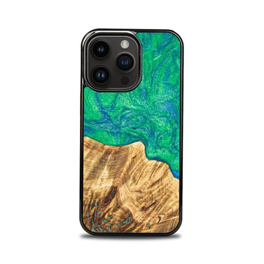 iPhone 14 Pro Resin & Wood Phone Case - Synergy#E8