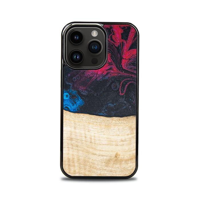 iPhone 14 Pro Handyhülle aus Harz und Holz - Synergy#F14