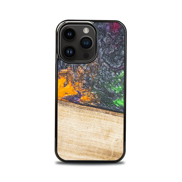 iPhone 14 Pro Handyhülle aus Harz und Holz - Synergy#F20