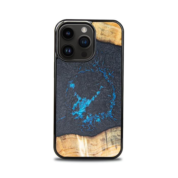 iPhone 14 Pro Handyhülle aus Harz und Holz - Synergy#F35