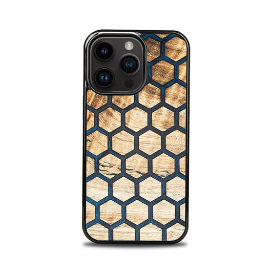 iPhone 14 Pro Handyhülle aus Harz und Holz - Synergy#F36