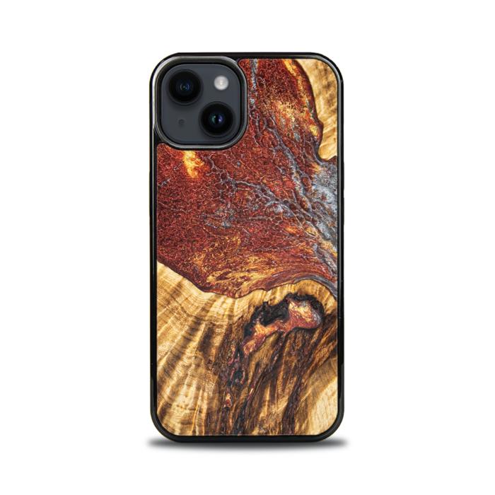 iPhone 14 etui na telefon z żywicy i drewna - Synergy#E9
