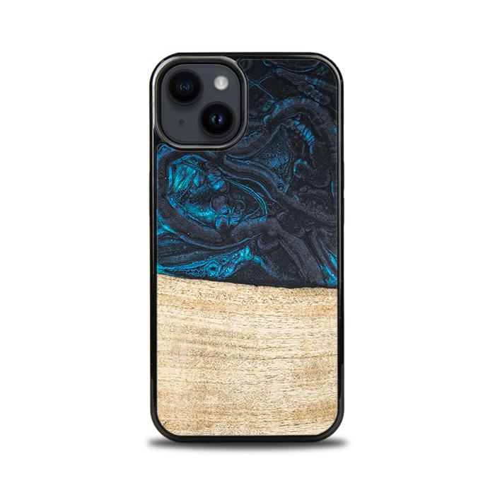 iPhone 14 Handyhülle aus Harz und Holz - Synergy#F13