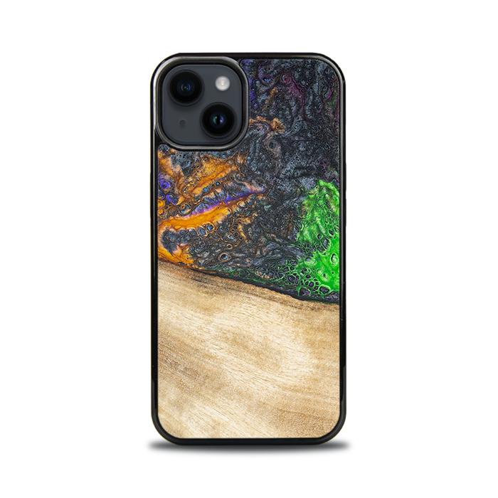 iPhone 14 Handyhülle aus Harz und Holz - Synergy#F15