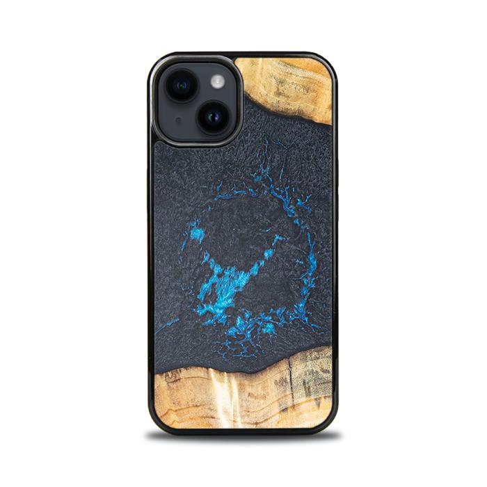 iPhone 14 Handyhülle aus Harz und Holz - Synergy#F35