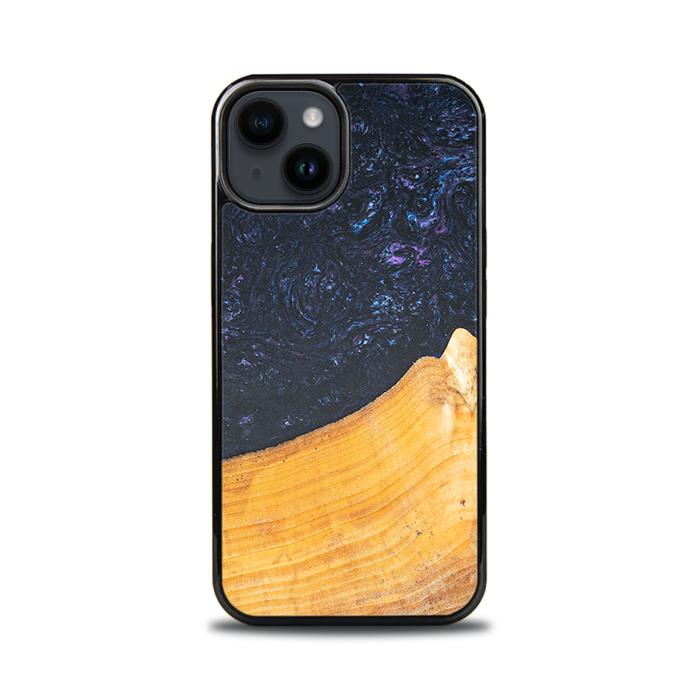 iPhone 14 Handyhülle aus Harz und Holz - Synergy#F37