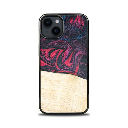 iPhone 14 Handyhülle aus Harz und Holz - Synergy#F5