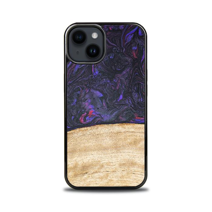 iPhone 14 Handyhülle aus Harz und Holz - Synergy#F7